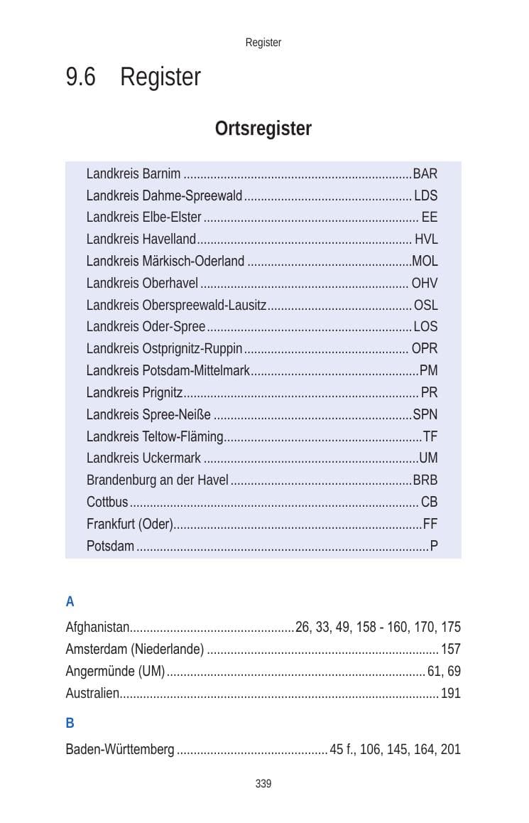 Seite 339 des Verfassungsschutzbericht 2010 Brandenburg