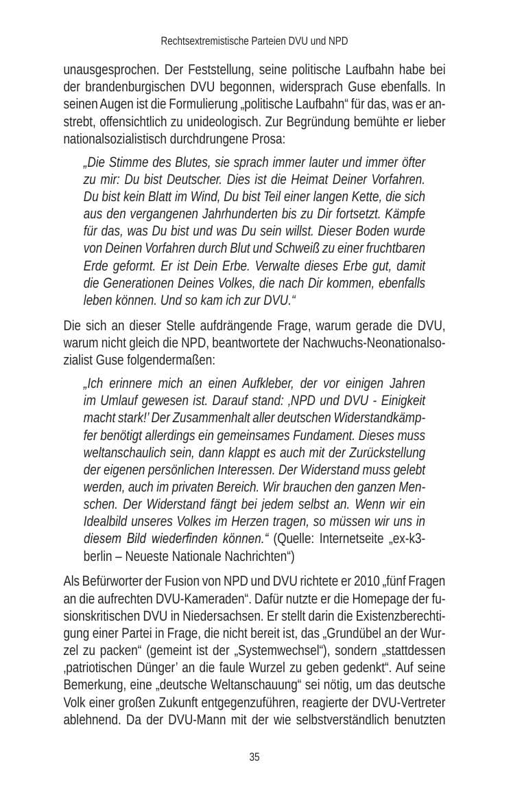 Seite 37 des Verfassungsschutzbericht 2010 Brandenburg