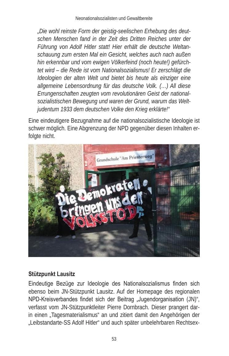 Seite 55 des Verfassungsschutzbericht 2010 Brandenburg