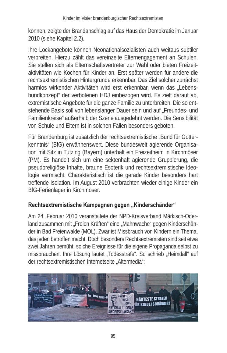 Seite 97 des Verfassungsschutzbericht 2010 Brandenburg