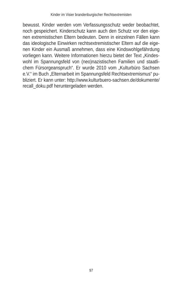 Seite 99 des Verfassungsschutzbericht 2010 Brandenburg