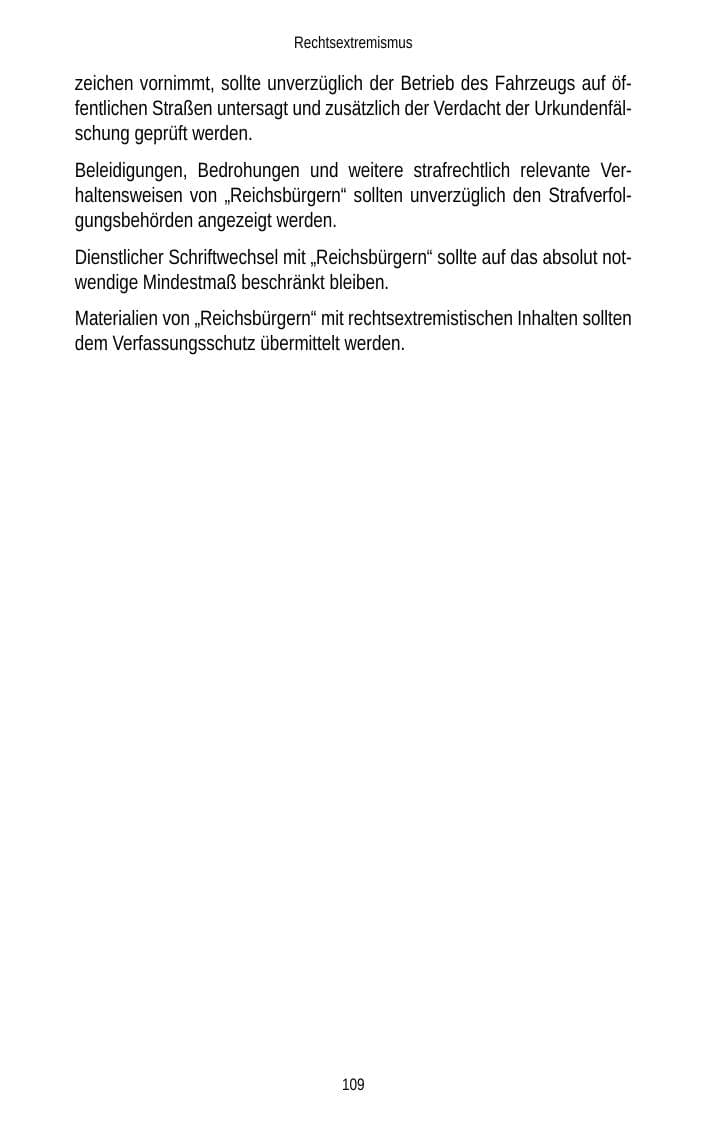 Seite 109 des Verfassungsschutzbericht 2012 Brandenburg
