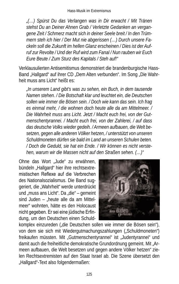 Seite 125 des Verfassungsschutzbericht 2012 Brandenburg