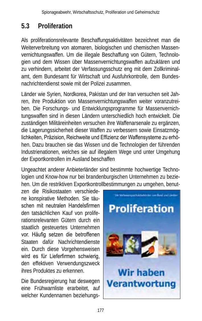 Seite 177 des Verfassungsschutzbericht 2012 Brandenburg