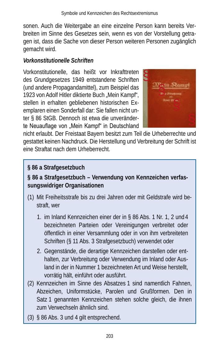 Seite 203 des Verfassungsschutzbericht 2012 Brandenburg