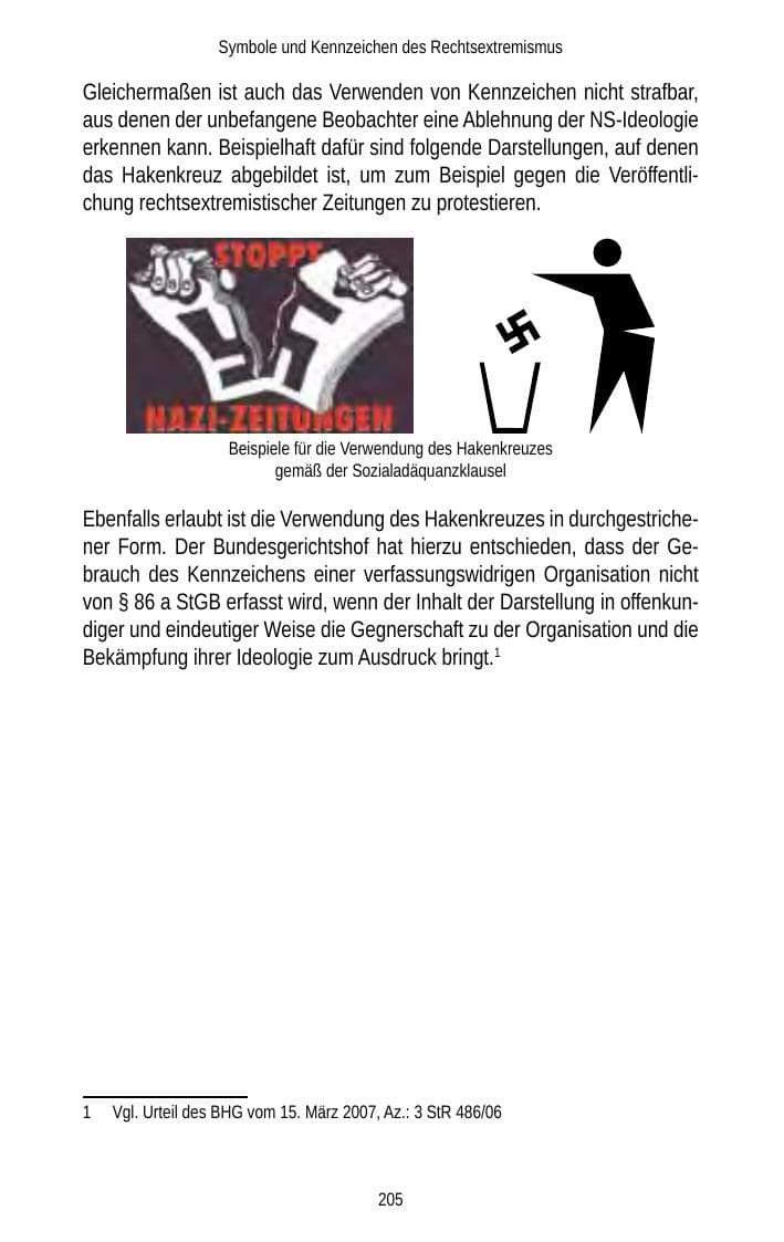 Seite 205 des Verfassungsschutzbericht 2012 Brandenburg