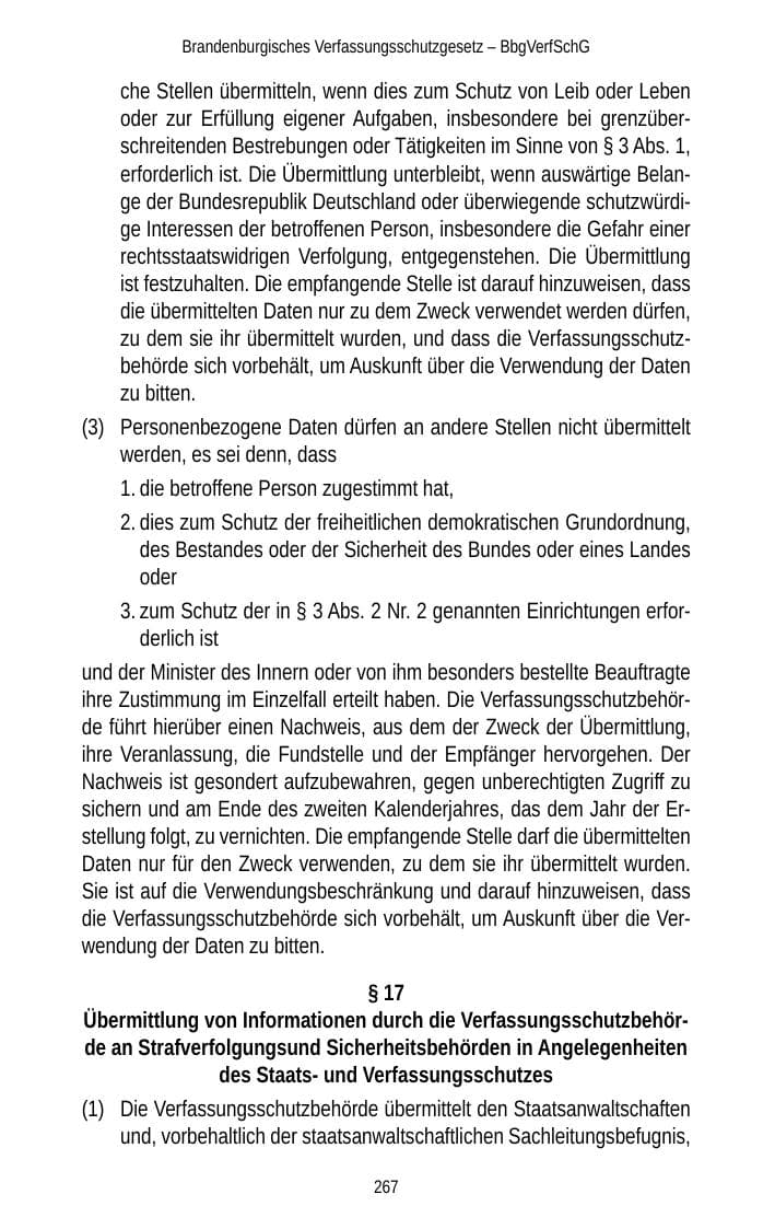 Seite 267 des Verfassungsschutzbericht 2012 Brandenburg