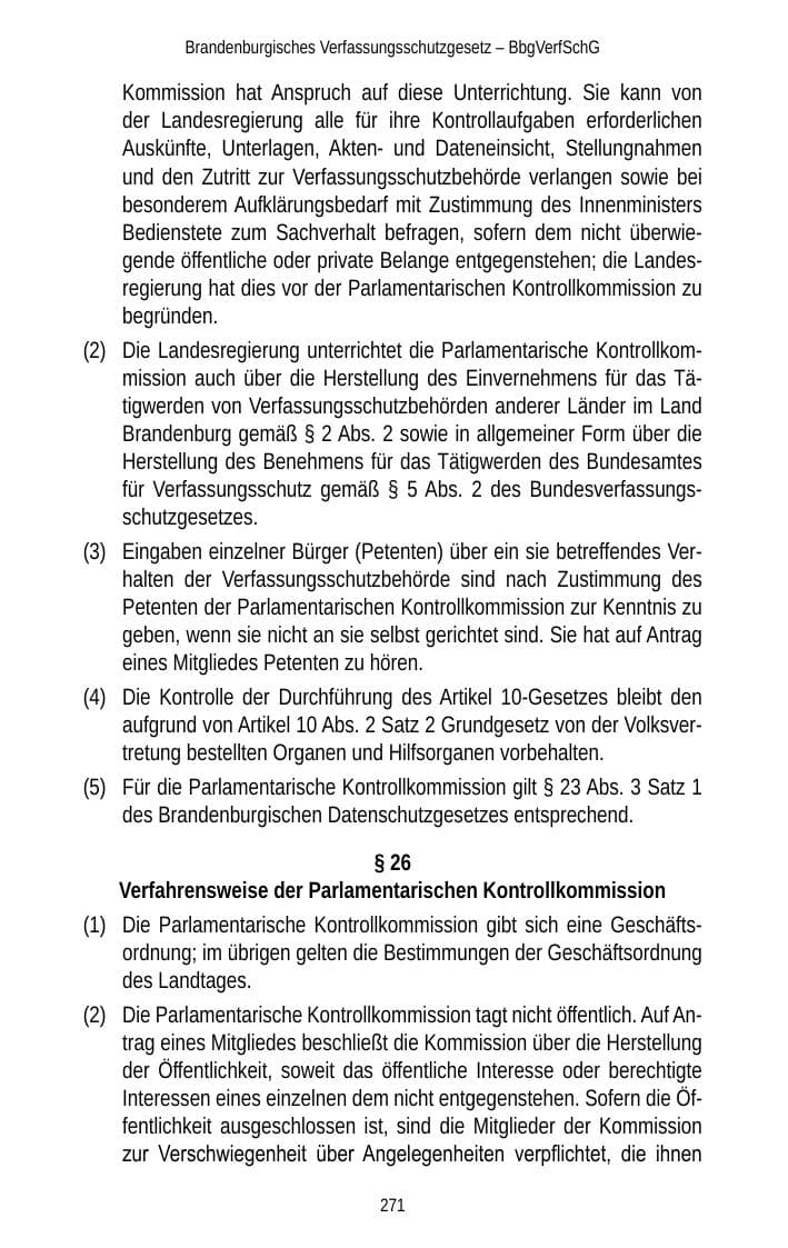 Seite 271 des Verfassungsschutzbericht 2012 Brandenburg