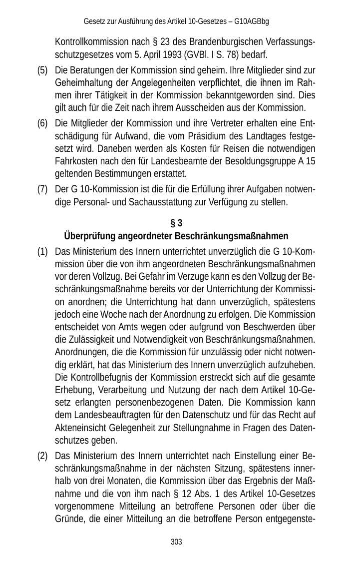 Seite 303 des Verfassungsschutzbericht 2012 Brandenburg