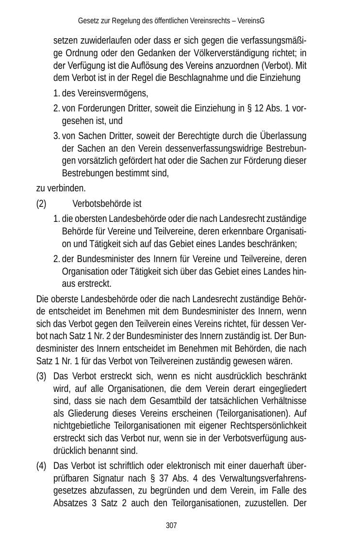 Seite 307 des Verfassungsschutzbericht 2012 Brandenburg