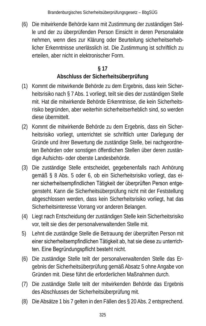 Seite 325 des Verfassungsschutzbericht 2012 Brandenburg
