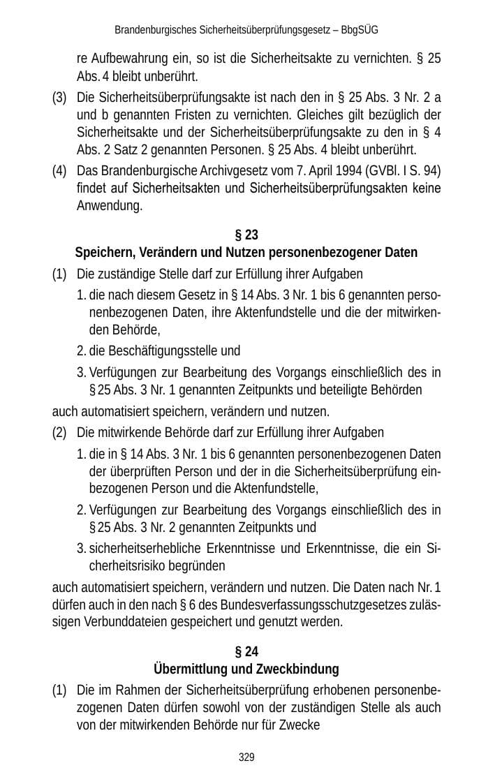 Seite 329 des Verfassungsschutzbericht 2012 Brandenburg