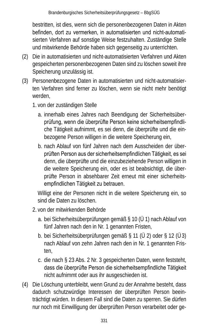 Seite 331 des Verfassungsschutzbericht 2012 Brandenburg