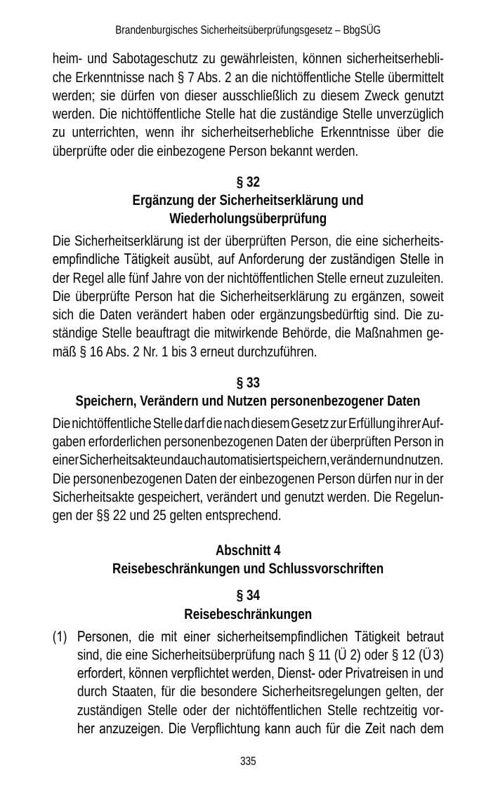Seite 335 des Verfassungsschutzbericht 2012 Brandenburg