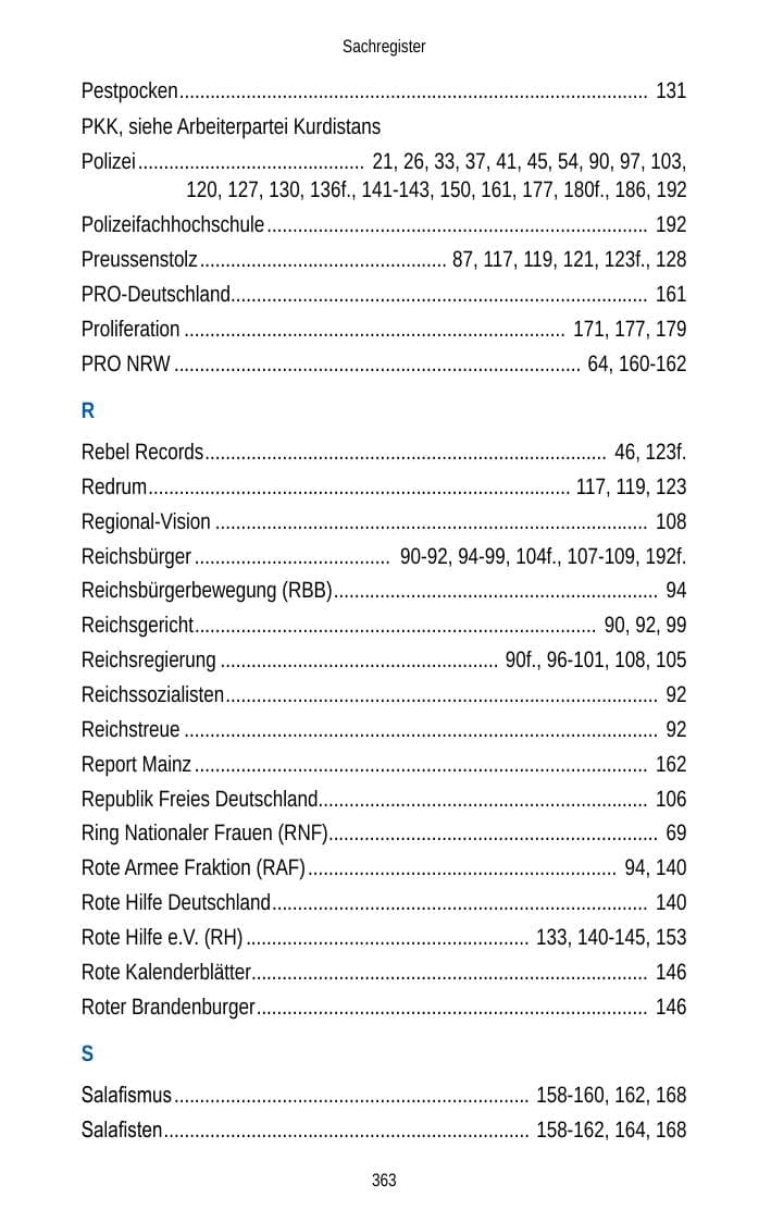 Seite 363 des Verfassungsschutzbericht 2012 Brandenburg