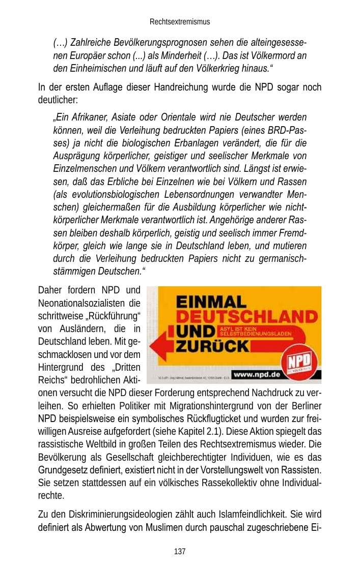 Seite 139 des Verfassungsschutzbericht 2013 Brandenburg