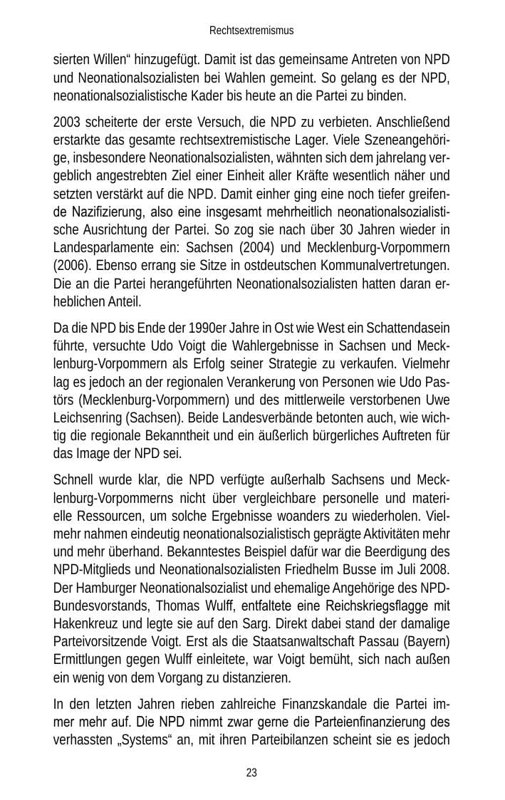 Seite 25 des Verfassungsschutzbericht 2013 Brandenburg