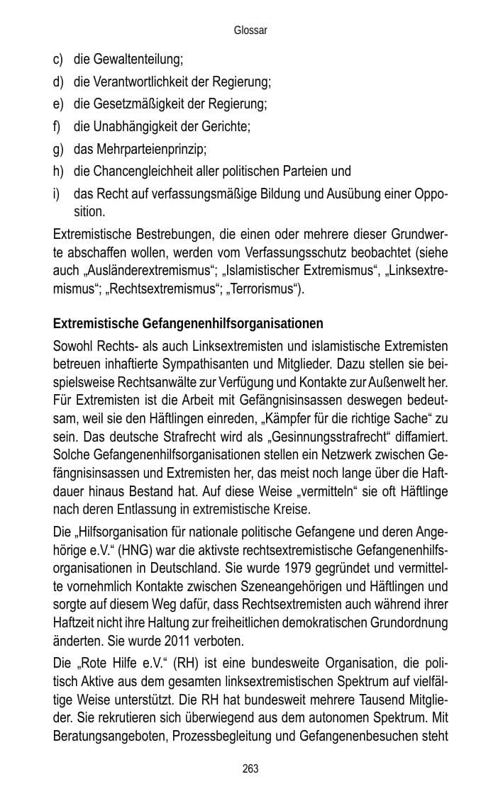 Seite 265 des Verfassungsschutzbericht 2013 Brandenburg