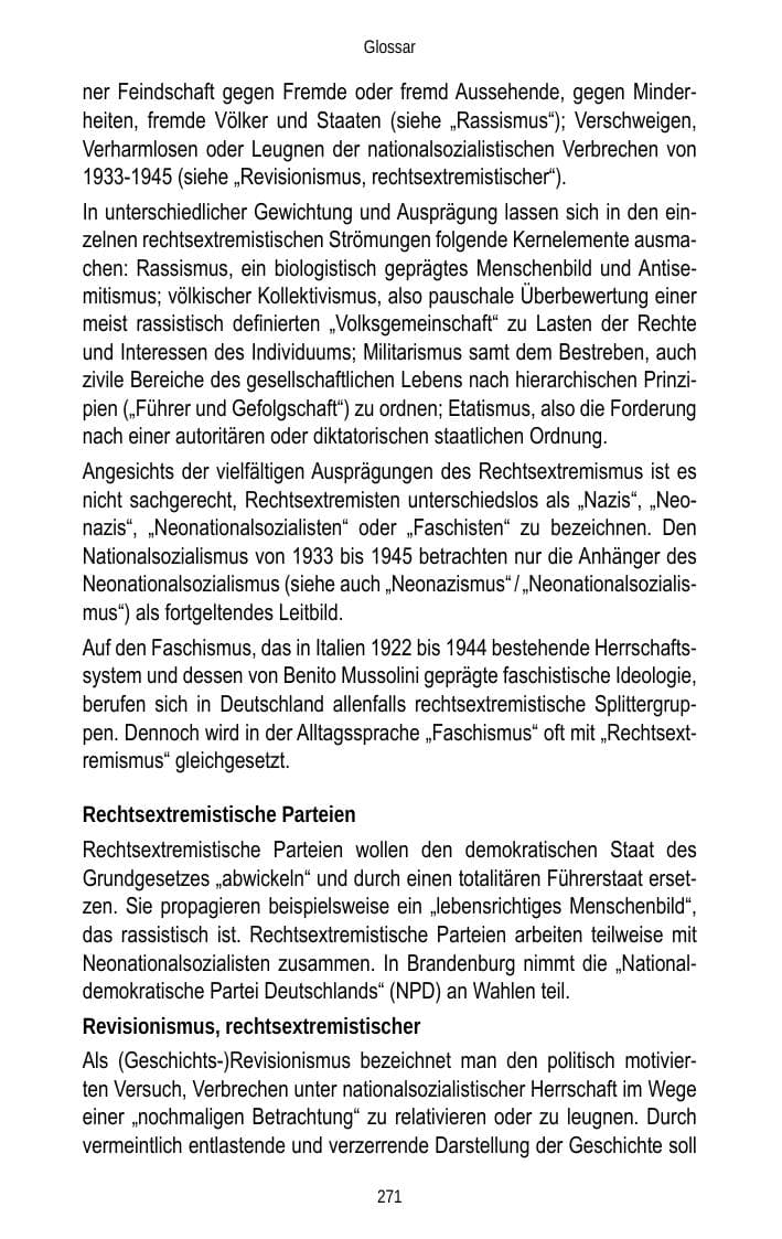 Seite 273 des Verfassungsschutzbericht 2013 Brandenburg