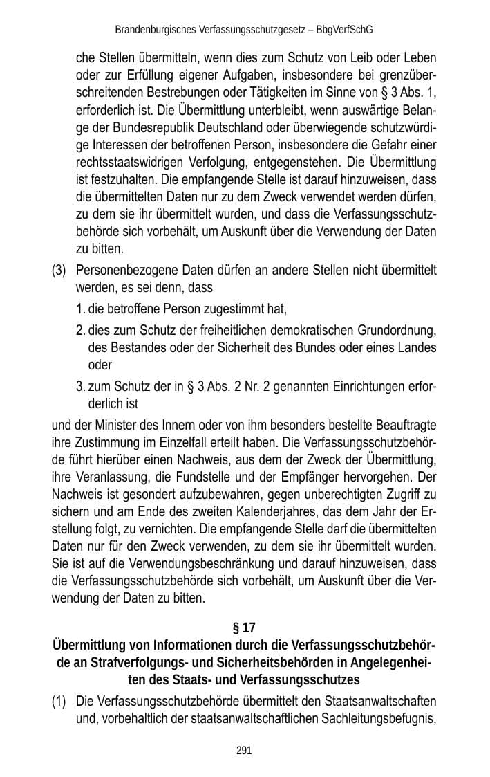 Seite 293 des Verfassungsschutzbericht 2013 Brandenburg