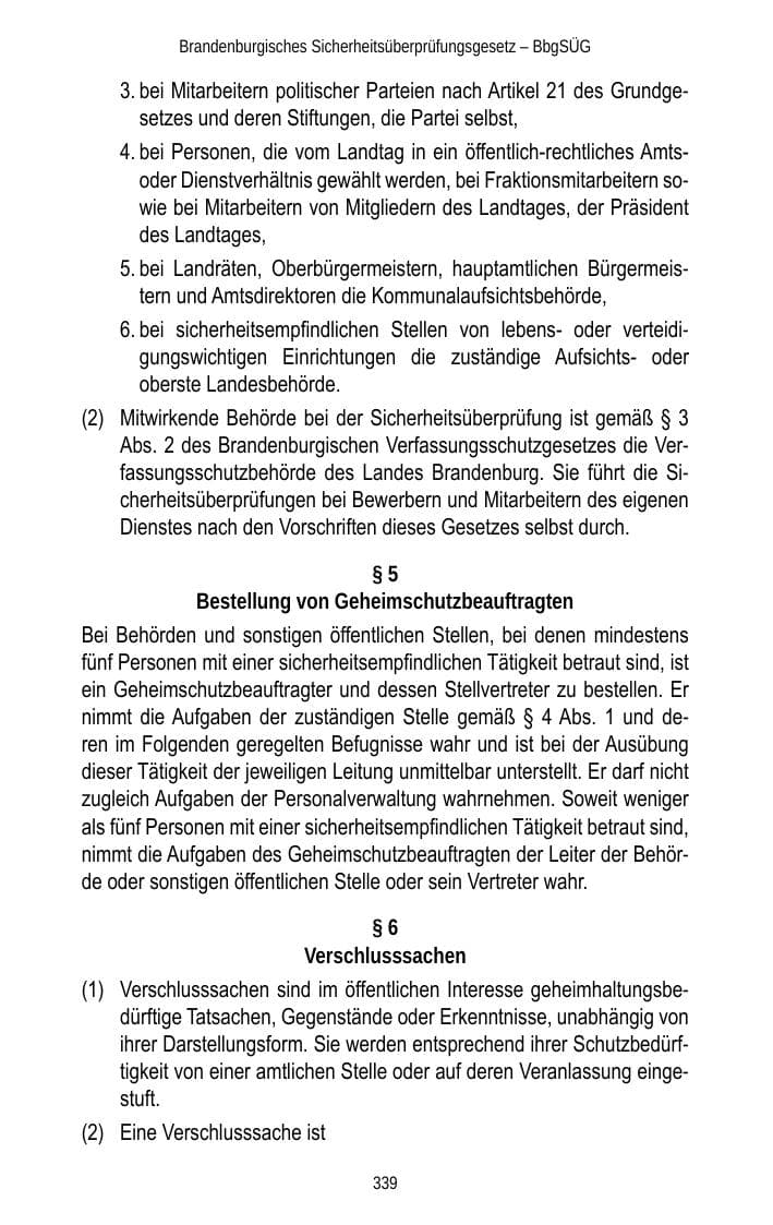 Seite 341 des Verfassungsschutzbericht 2013 Brandenburg