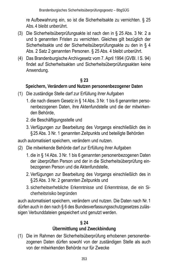 Seite 355 des Verfassungsschutzbericht 2013 Brandenburg
