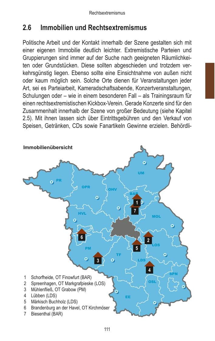 Seite 113 des Verfassungsschutzbericht 2014 Brandenburg