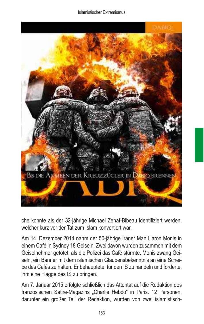 Seite 155 des Verfassungsschutzbericht 2014 Brandenburg