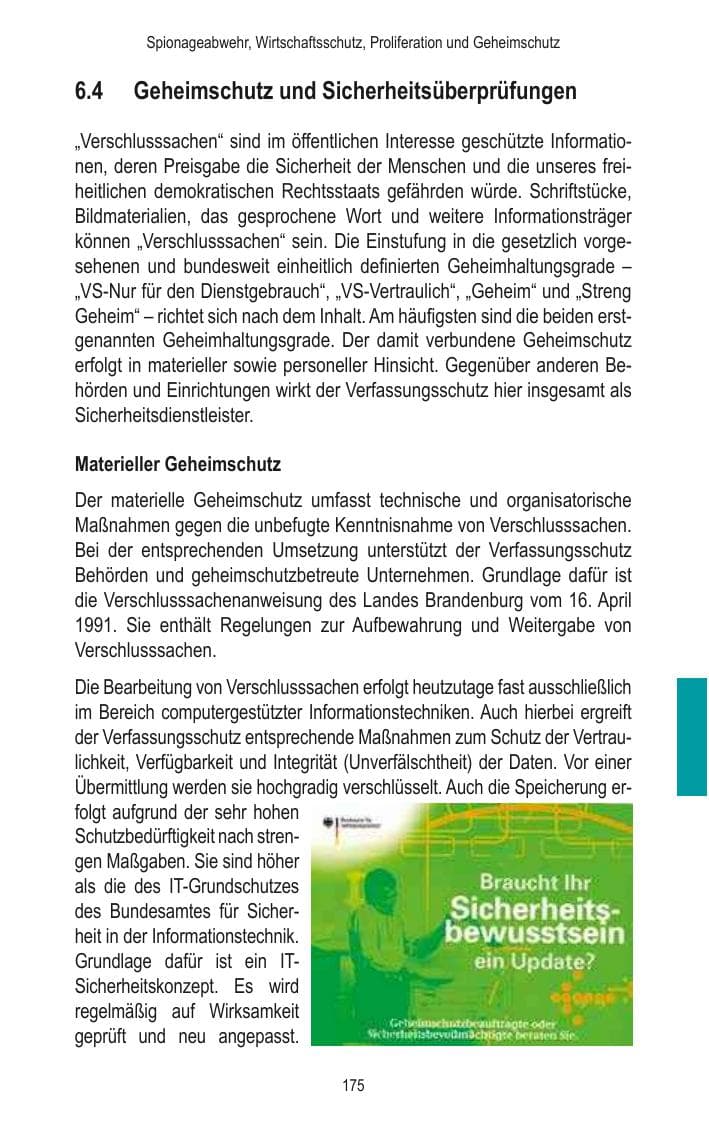 Seite 177 des Verfassungsschutzbericht 2014 Brandenburg