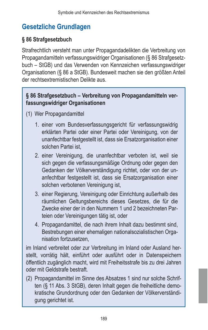 Seite 191 des Verfassungsschutzbericht 2014 Brandenburg