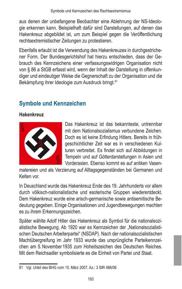 Seite 195 des Verfassungsschutzbericht 2014 Brandenburg