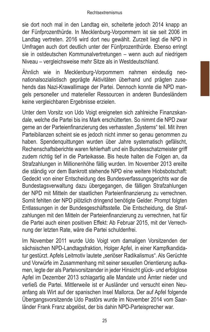 Seite 27 des Verfassungsschutzbericht 2014 Brandenburg