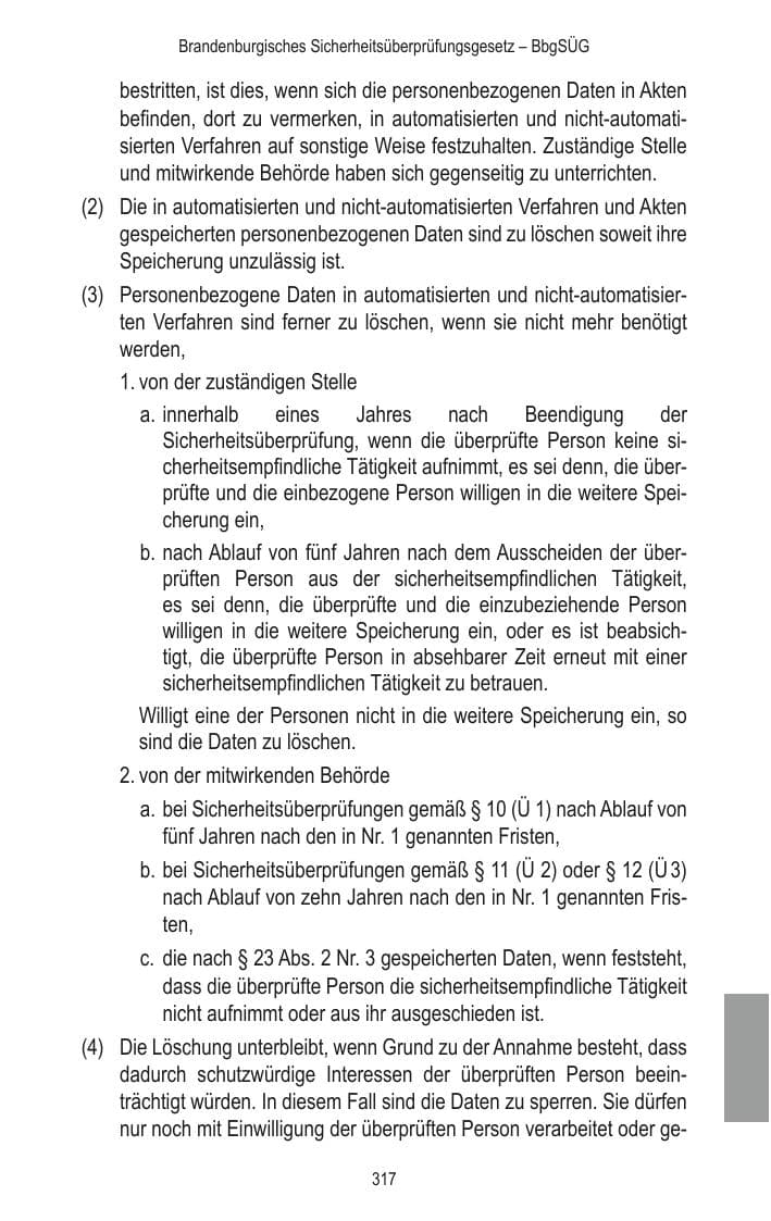 Seite 319 des Verfassungsschutzbericht 2014 Brandenburg