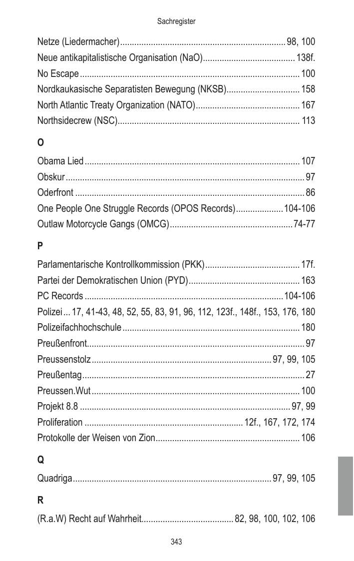 Seite 345 des Verfassungsschutzbericht 2014 Brandenburg