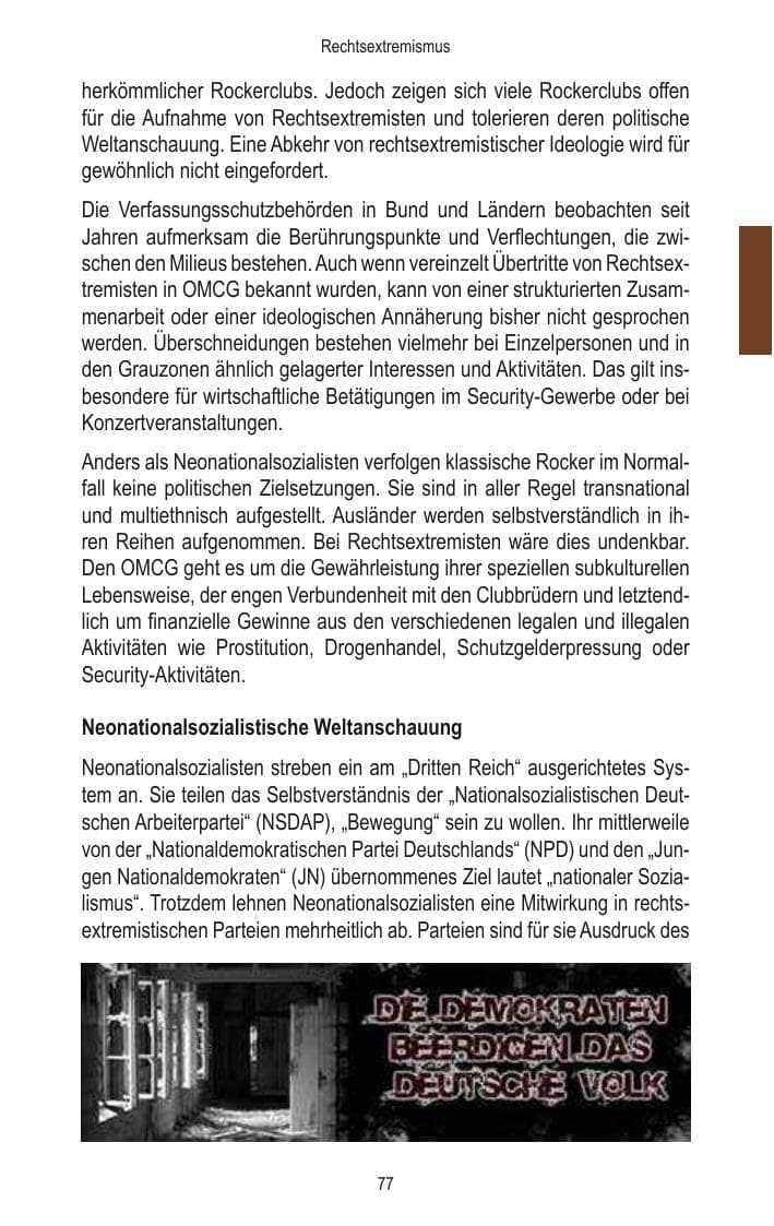 Seite 79 des Verfassungsschutzbericht 2014 Brandenburg
