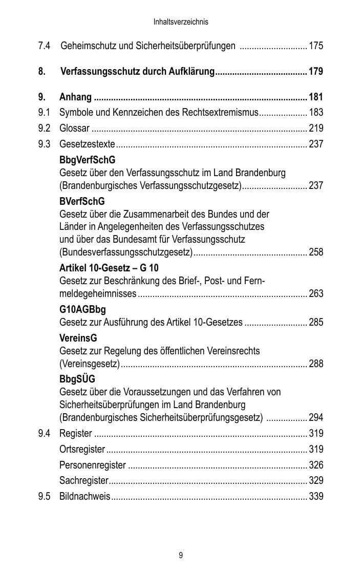 Seite 11 des Verfassungsschutzbericht 2015 Brandenburg