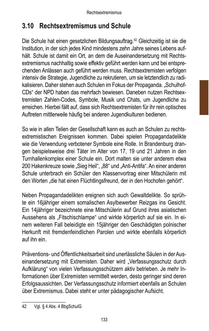 Seite 135 des Verfassungsschutzbericht 2015 Brandenburg
