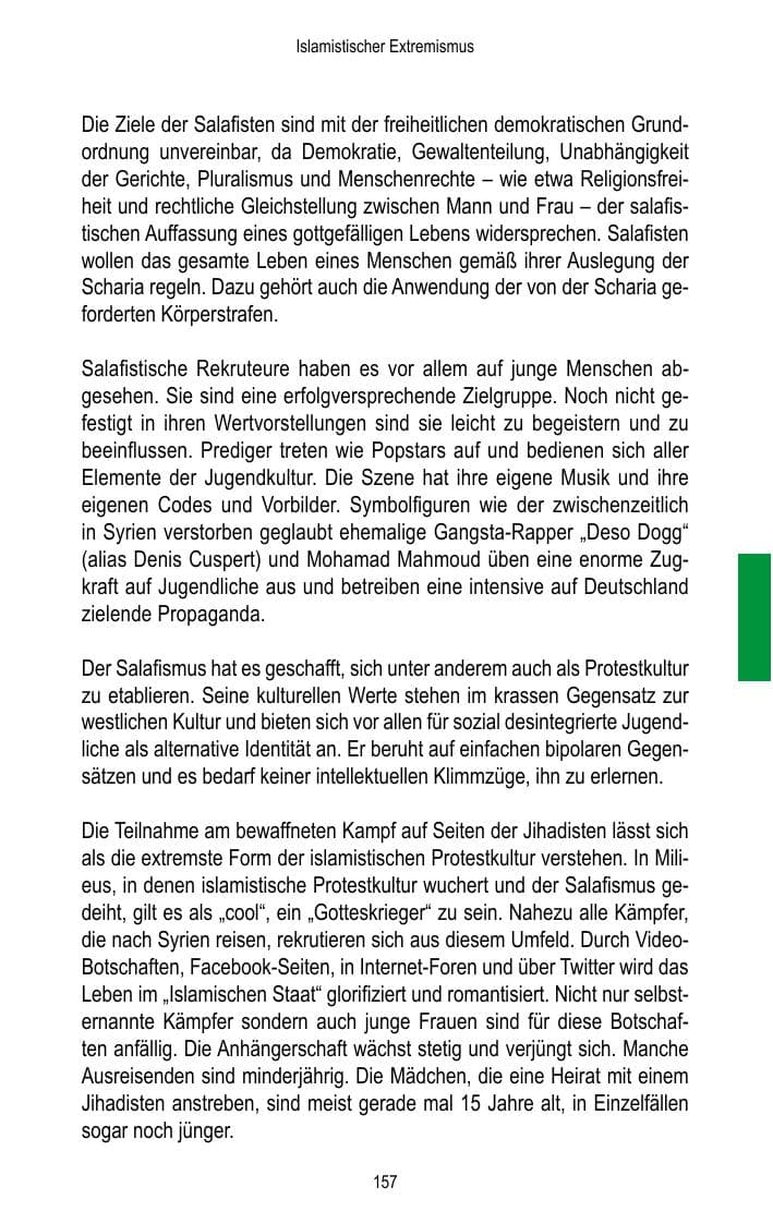 Seite 159 des Verfassungsschutzbericht 2015 Brandenburg