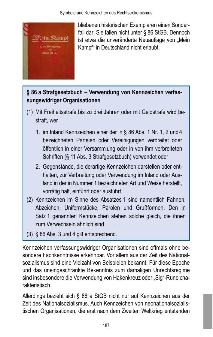 Seite 189 des Verfassungsschutzbericht 2015 Brandenburg