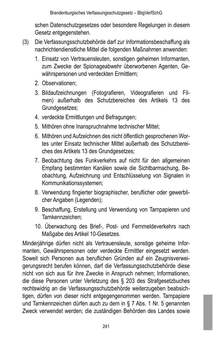 Seite 243 des Verfassungsschutzbericht 2015 Brandenburg