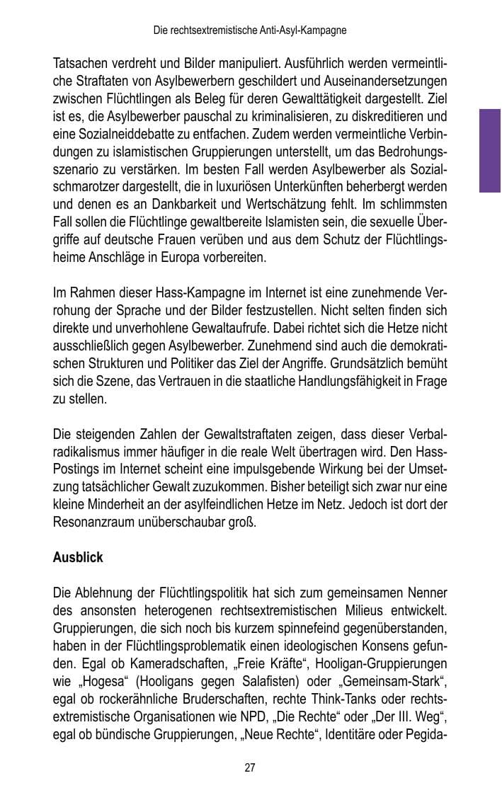 Seite 29 des Verfassungsschutzbericht 2015 Brandenburg