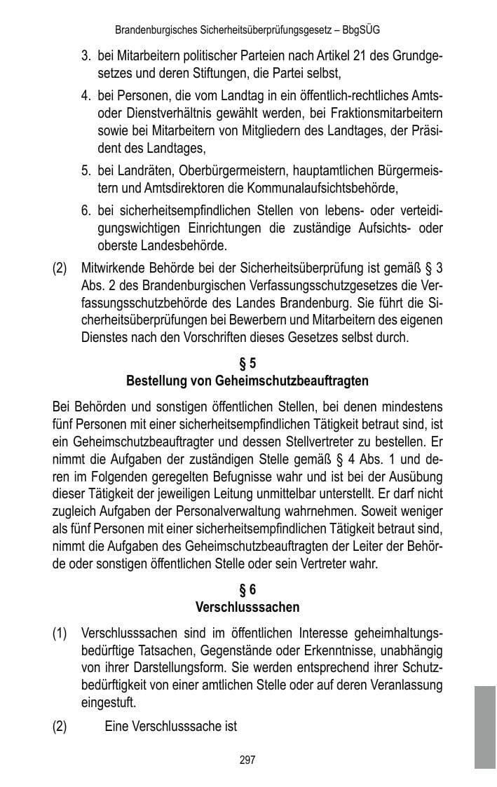Seite 299 des Verfassungsschutzbericht 2015 Brandenburg