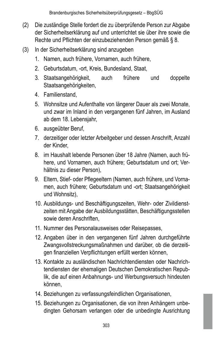 Seite 305 des Verfassungsschutzbericht 2015 Brandenburg