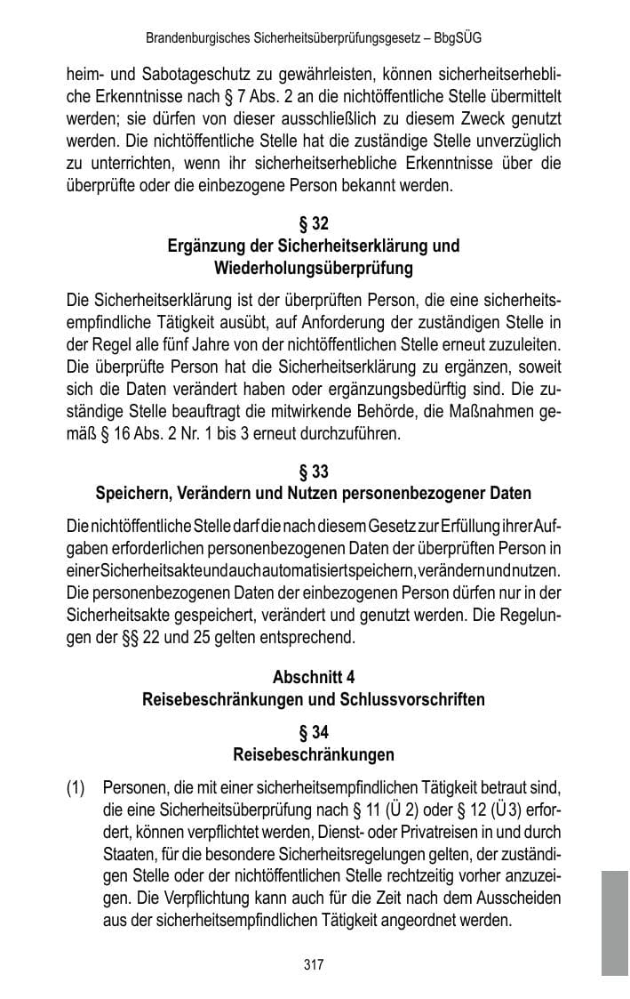Seite 319 des Verfassungsschutzbericht 2015 Brandenburg