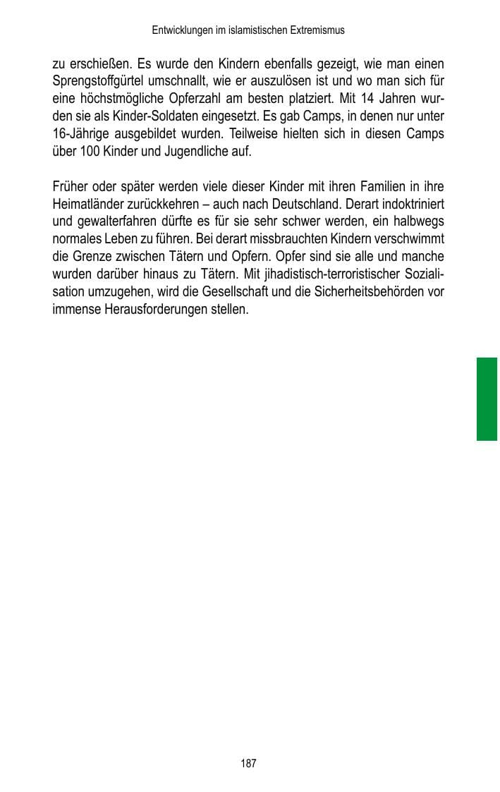Seite 189 des Verfassungsschutzbericht 2017 Brandenburg