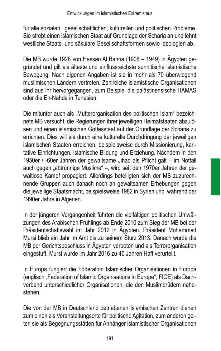Seite 193 des Verfassungsschutzbericht 2017 Brandenburg