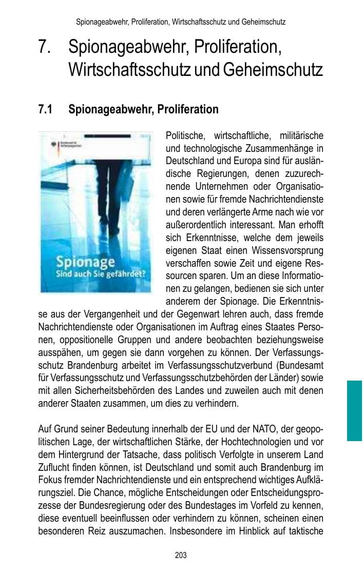 Seite 205 des Verfassungsschutzbericht 2017 Brandenburg