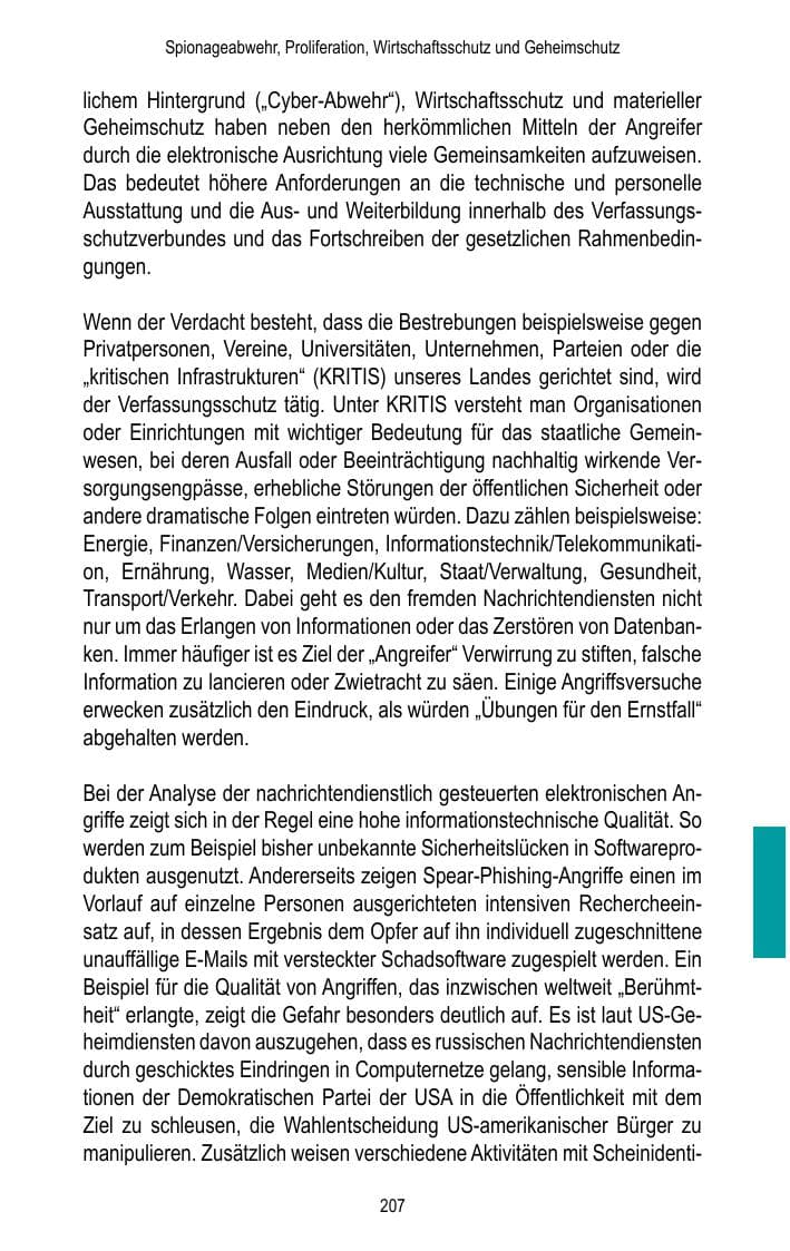 Seite 209 des Verfassungsschutzbericht 2017 Brandenburg