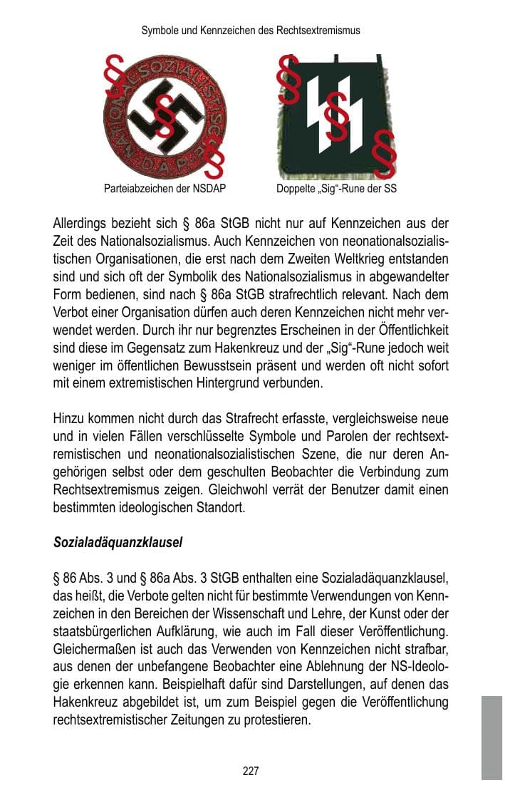 Seite 229 des Verfassungsschutzbericht 2017 Brandenburg