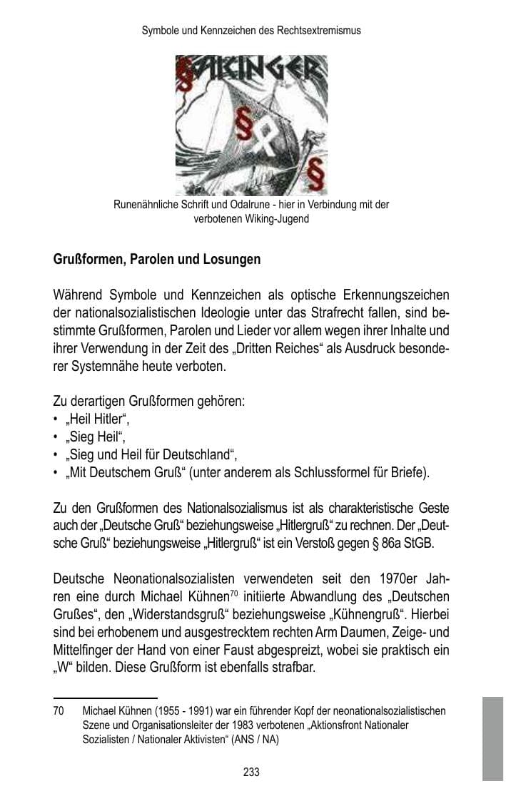 Seite 235 des Verfassungsschutzbericht 2017 Brandenburg